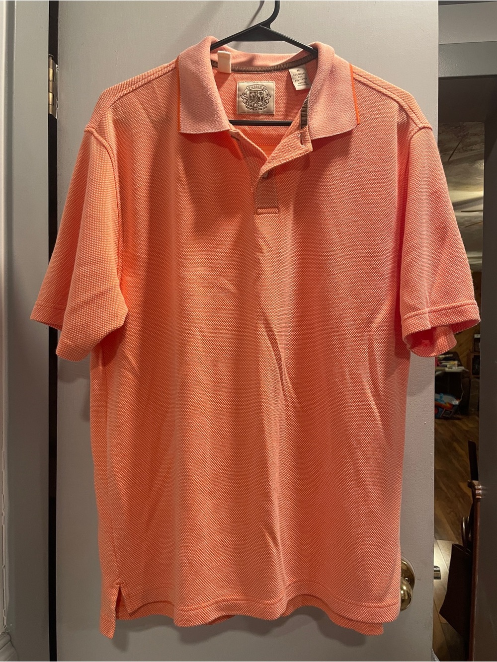 Pusser’s West Indies men’s Coral Short-Sleeve Polo Shirt size M
